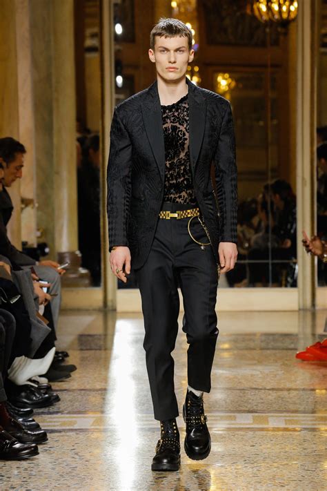 versace collection men costume|versace men's outfit.